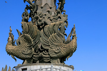 Phoenix sculpture in the park