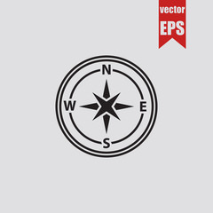 Compass icon.Vector illustration.	