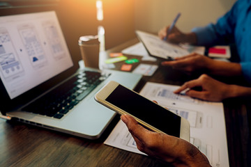 Creative Web Designer planning application and developing template layout, framework for mobile...