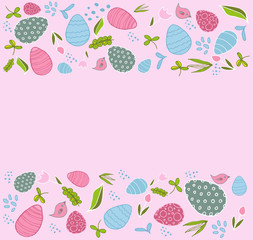 Easter candy background vector illustration