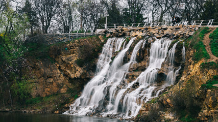 Fototapeta na wymiar exposure waterfall