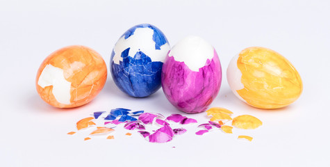 Painted eggs, easter