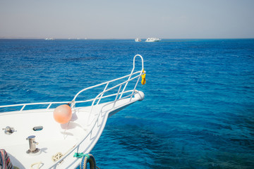 boat on the background of the sea