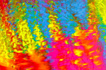 Obraz na płótnie Canvas Flows of colorful paint. Flowing and dripping.