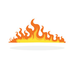 Red and orange fire flame © inspiring.team