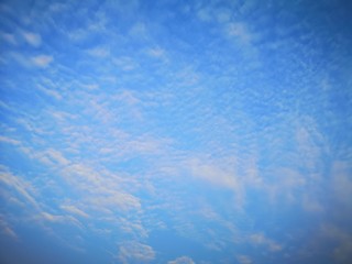 White​ clouds​ in the​ blue sky​ Cloudy natural background​ space for​ write​ beautiful​ ​nature