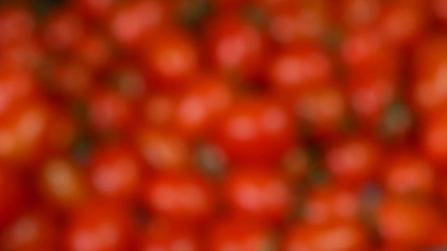 Background of fresh red tomato, close-up, Cherry tomatoes, vegetables, 4K