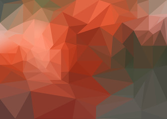 Obraz premium Low-poly dark coral background