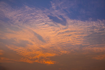 Beautiful sunset and sunrise sky.