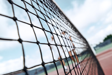 Net. Tennis court