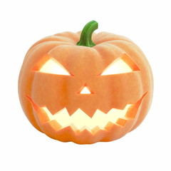 jack o lantern isolated on white background