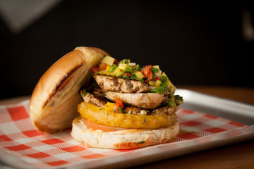 Burger and relish