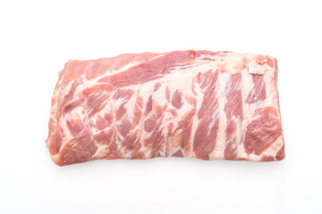 Fresh raw pork ribs
