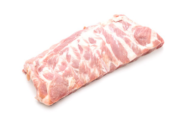 Fresh raw pork ribs