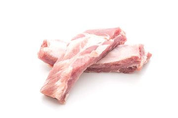 Fresh raw pork ribs