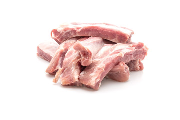 Fresh raw pork ribs