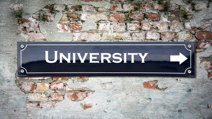 Sign 390 - University