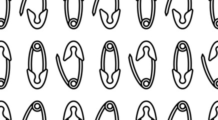 Seamless pattern with Safety pin