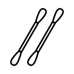 Ear sticks icon. isolated on white background