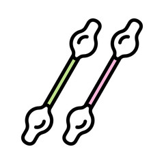 Ear sticks icon. isolated on white background