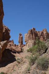 Fototapeta na wymiar Charyn Canyon. A copy of the Grand Canyon.