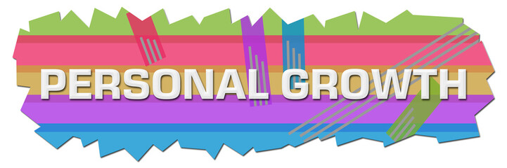 Personal Growth Colorful Lines Cutout 