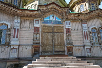Fototapeta na wymiar Catholic Cathedral in Kyrgyzstan.