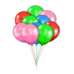 colorful 3D helium flying balloon