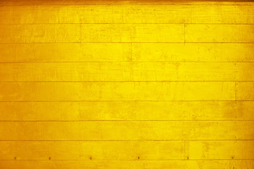 Gold paint wood wall background for design.