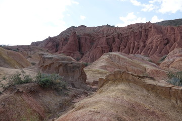 Canyon Fairy Tale, in Terskey Alatau. Kyrgyzstan