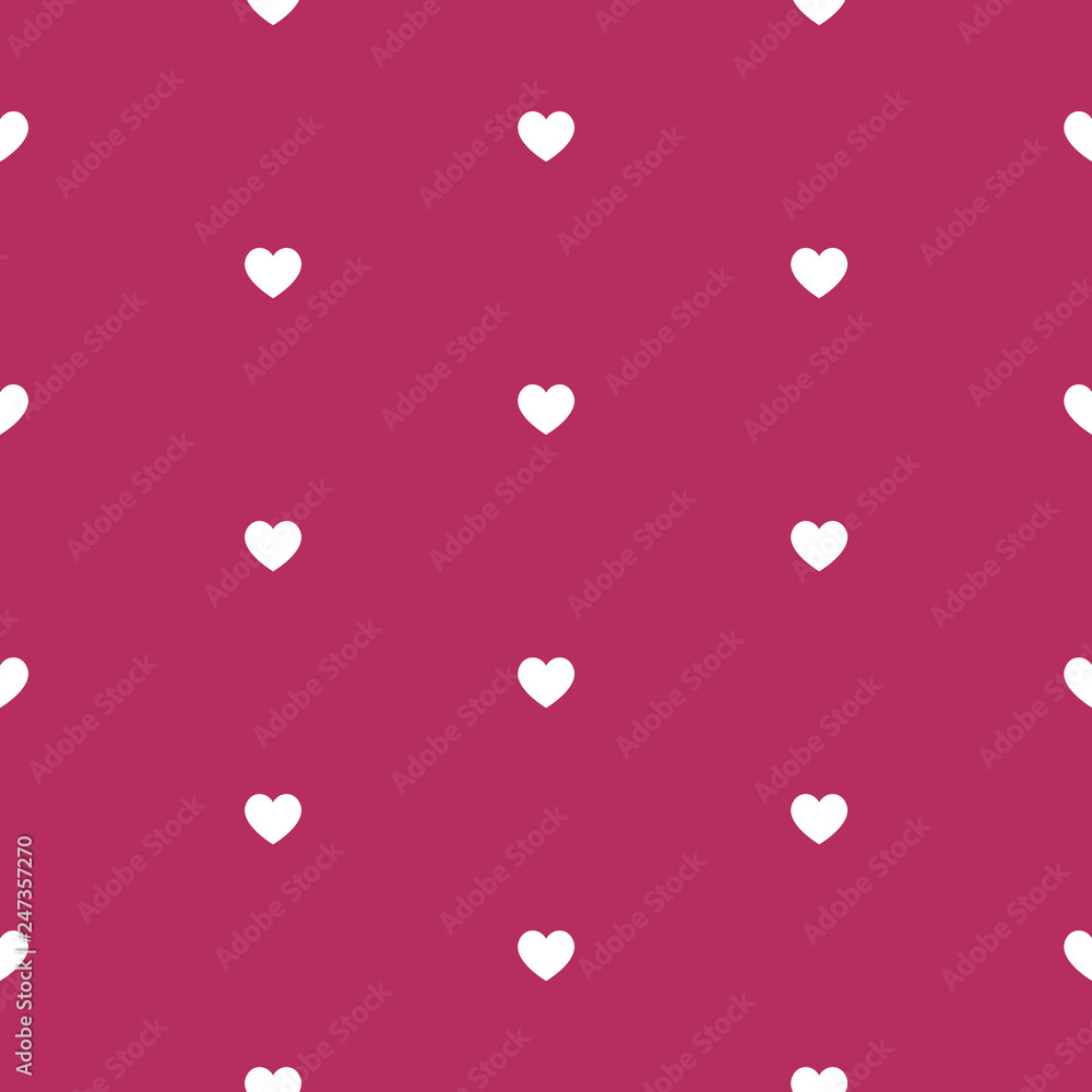 Poster seamless geometric pattern with hearts. vector repeating texture