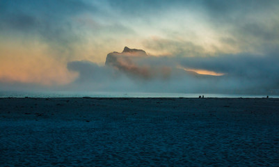 Sea fog around Chapman's peak