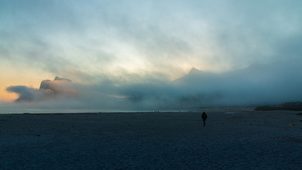 Fog around Chapman's peak