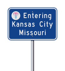 Entering Kansas City Missouri road sign