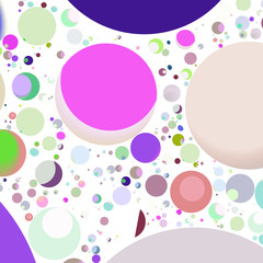 Multicolored geometric circle abstract background seamless pattern