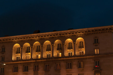 Fototapeta premium night view of the architectural