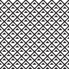 Fototapeta premium Black and White triangles in rows rhombuses