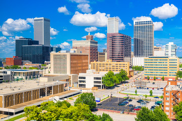 Tulsa, Oklahoma, USA downtown city skyline