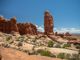 Fototapeta na wymiar Arches National Park, Utah, United States [Double, Tunnel, Delicate Arch, tower, garden, rock and more]