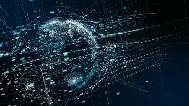 先進テクノロジー　5G AI 人工知能　日本人　素材　背景　グラフィック　イラスト　ブロックチェーン