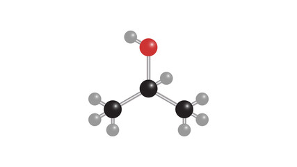 Alcohol molecular structure vector design