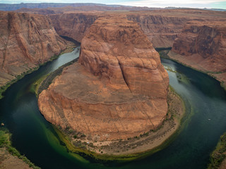 Horseshoe Bend meander of Colorado River, near the town of Page, Arizona, United States