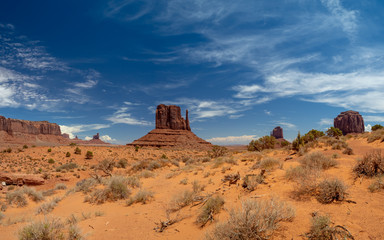 Monument Valley, Colorado Plateau region,  Arizona – Utah, United States, Navajo Indian...