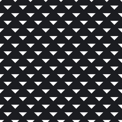 Abstract seamless pattern with black graphic triangles