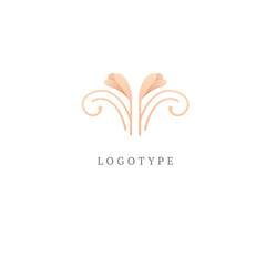 Abstract flower store logo icon vector design. Cosmetics, Spa, Beauty salon Decoration Boutique vector logo. Vector illustration, Graphic Design Editable Design. Floral logo. Flower wedding icon.