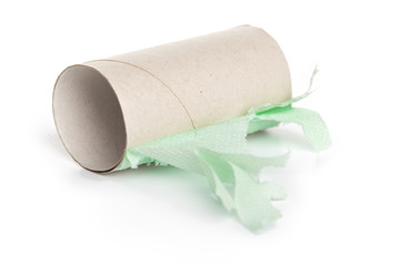 paper roll on white background