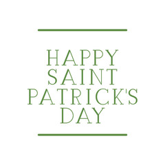 happy saint patrick`s day label frame icons