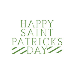 happy saint patrick`s day label frame icons