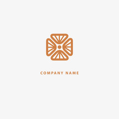 Abstract flower store logo icon vector design. Cosmetics, Spa, Beauty salon Decoration Boutique vector logo. Vector illustration, Graphic Design Editable Design. Floral logo. Flower wedding icon.