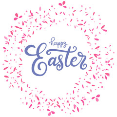 Vector EPS10 lettering illustration for happy easter